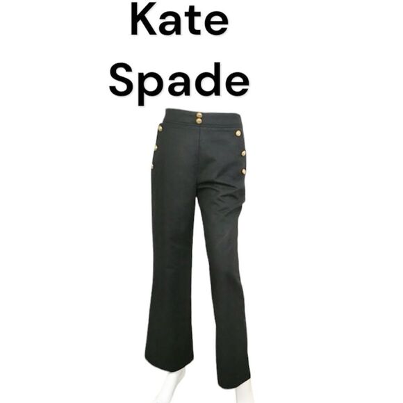 Kate Spade Black Gold Buttons Vintage Inspired Sailor...